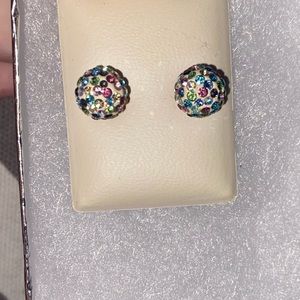 Small colored earrings